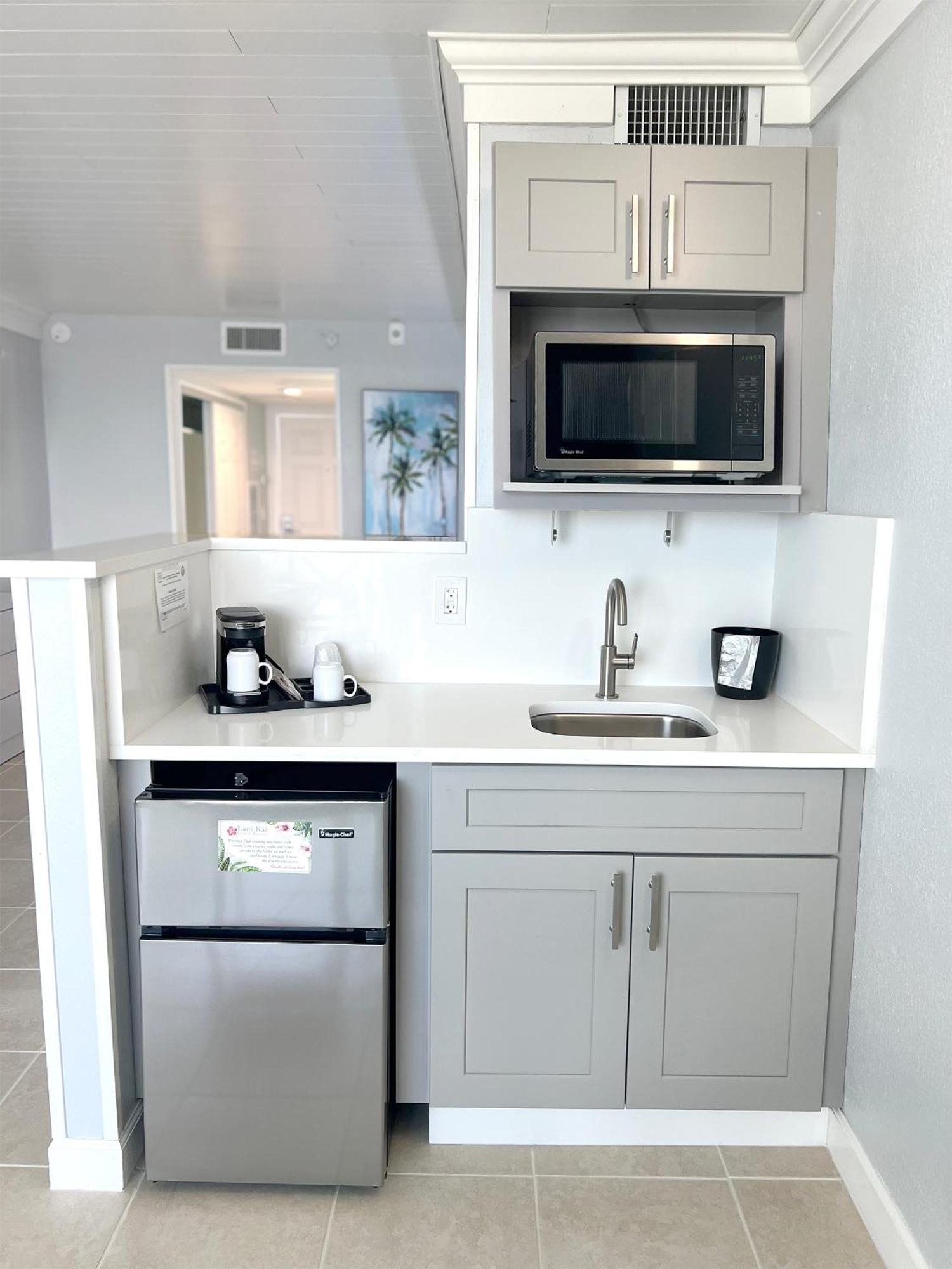 Beachfront Two Double Beds Studio Balcony