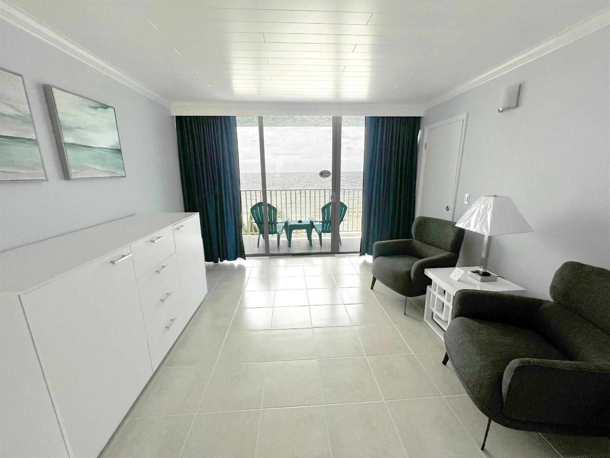 Beachfront Two Double Beds Room Balcony