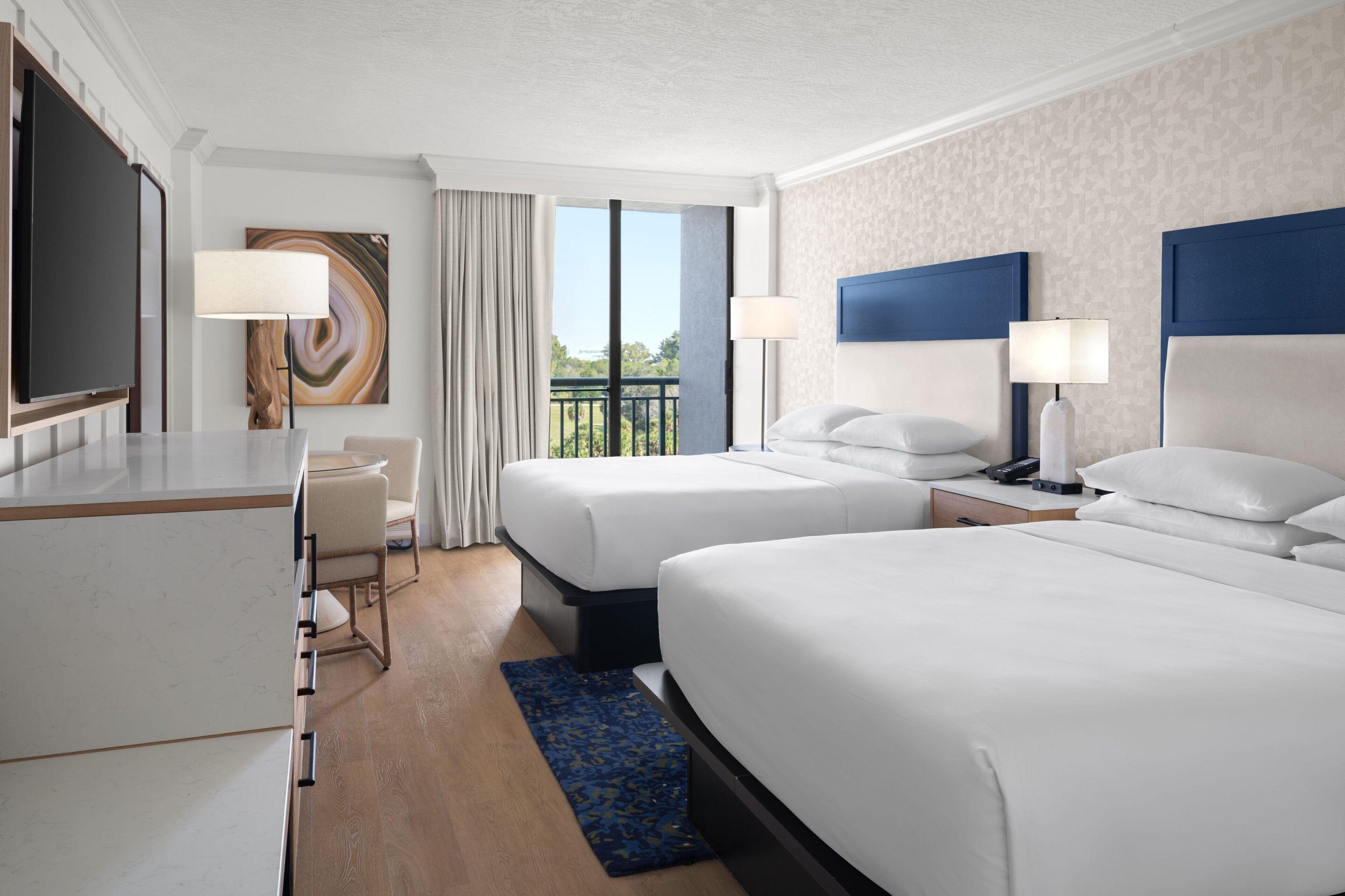 Queen Guest Room Two Queen Beds Partial Gulf View Balcony,1163184189:JPEG