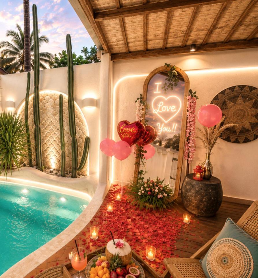 Honeymoon Private Jacuzzi Pool Villa