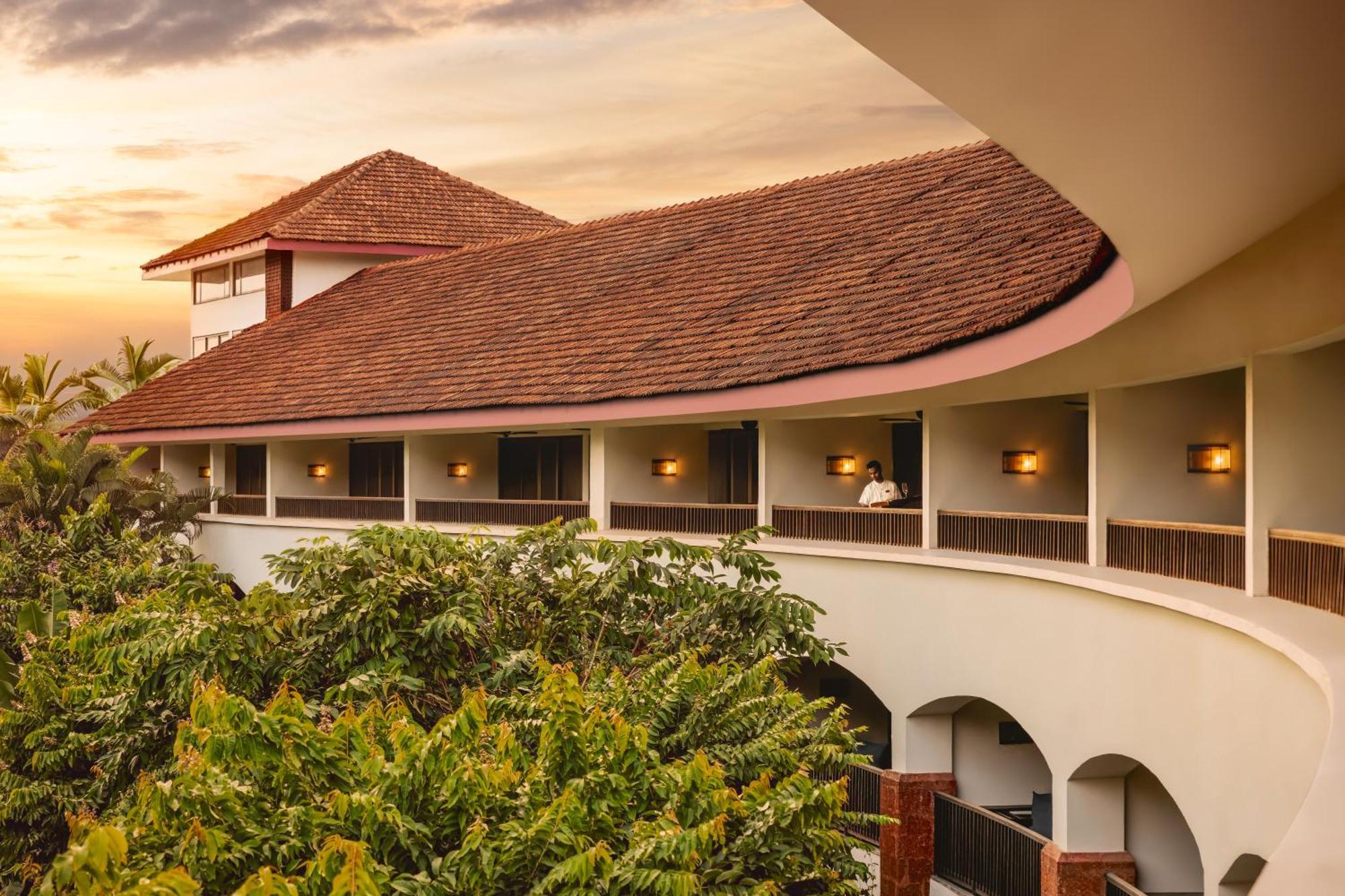 Diwa Club Room with Balcony and Pool View - Airport transfers to/from Goa Dabolim Airport/Madgaon Railway Station - .All-day breakfast at Bistro 07 am.to 07 pm.- Complimentary Gonsua beach shuttle -  Comp Sundowner from 4:30 to 6:30 pm
