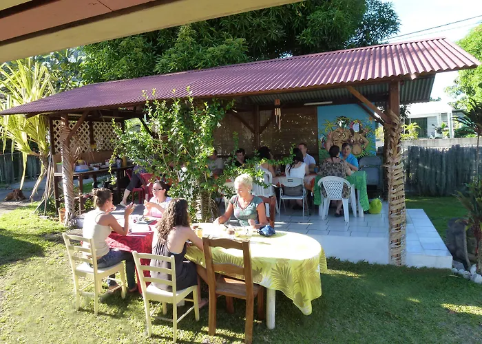 Pension Te Miti - Plage-Beach 200M - Mahana Parc & Vaiava Beach Pk18 - B&B Chambres Ou Dortoir