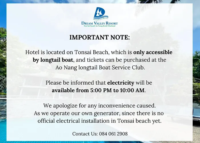 Dream Valley Resort, Tonsai Beach